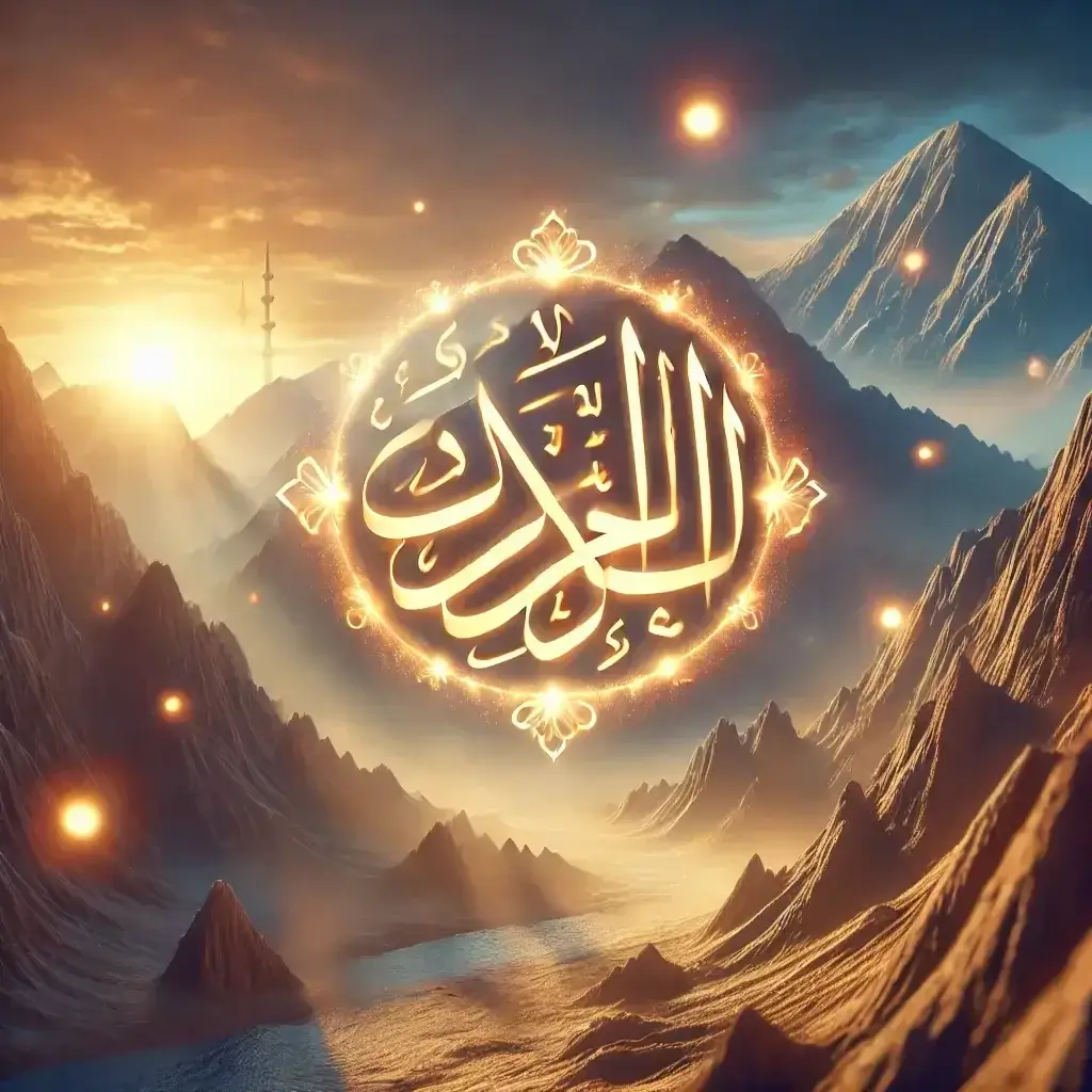 glowing quranic verse