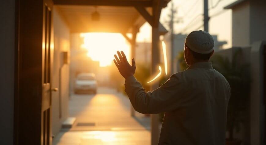 AI Generated Image - What to Recite When Leaving Ho